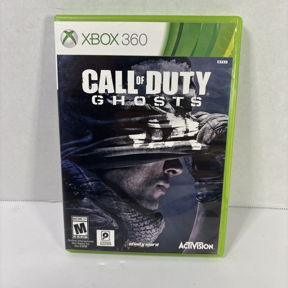 Call of Duty Ghosts Xbox 360 Activision 2013 2-Disc Set CIB with Bonus Map